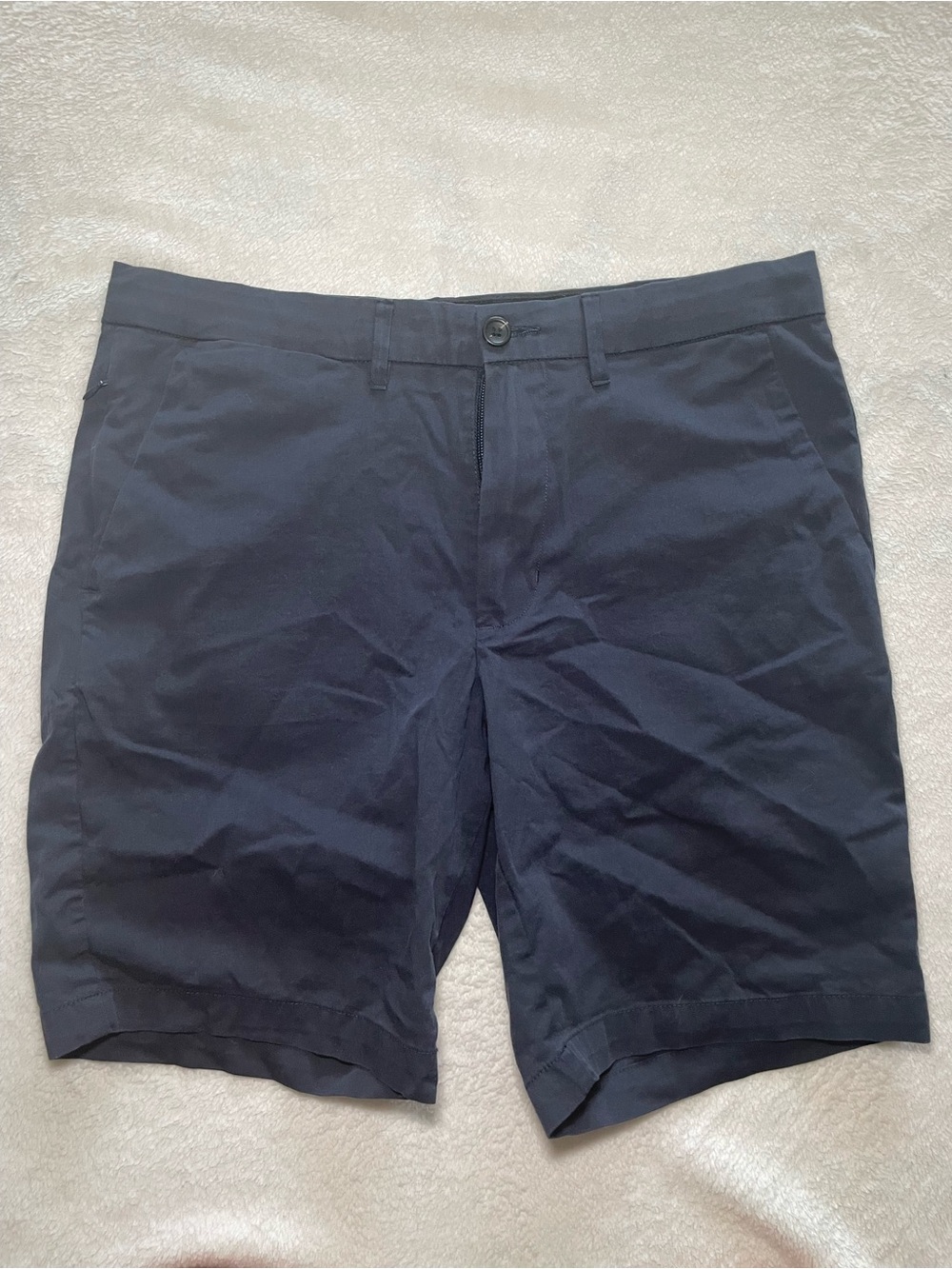 Goodfellow & Co Navy Blue Flat-Front Chino Shorts